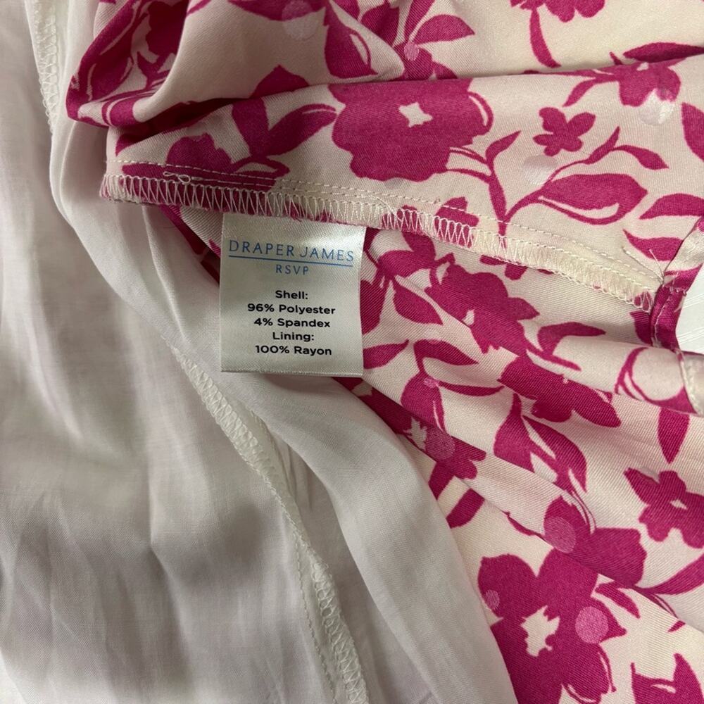 Draper James Pink and White Ruffled Maxi Faux Wrap Dress Size XL II0662 - Picture 9 of 10